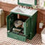 Meuble-lavabo autoportant de 30 po avec lavabo, panneau de fibres à densité moyenne et structure en bois massif, 1 tiroir de séparation et 2 portes à fermeture en douceur (double tablette sur la porte)-118024496
