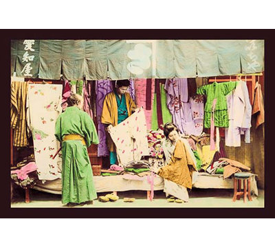 Vêtements de la deuxième main, reproduction de photo