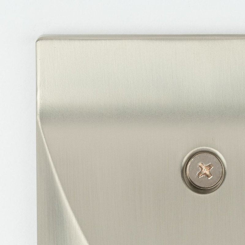 Brushed Nickel Dimmable LED Step Light with Gasketed Lens