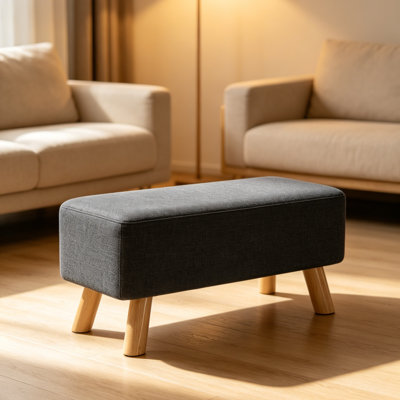 Linen Upholstered Bench