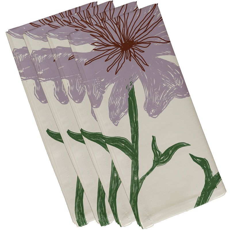 Ensemble de serviettes 4 pièces, L 18 po x L 18 po, Vert