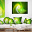 Green Fractal Abstract - Coussin imprimé abstrait-30617597-30617593