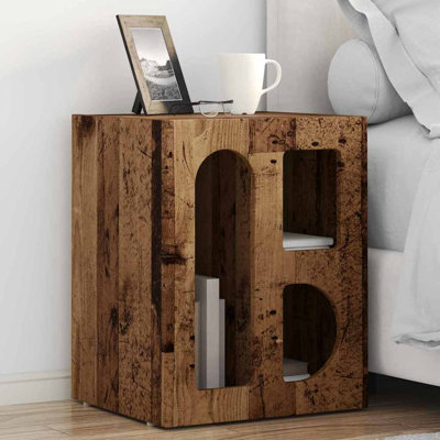 40cm W Manufactured Wood Bedside Table