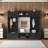 White 4-in-1 Detachable Hall Tree Entryway Storage with Cabinet, Drawers & Hooks-739724787