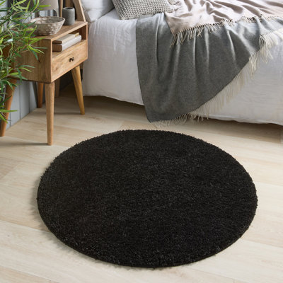 Solid Colour Machine Tufted Area Rug