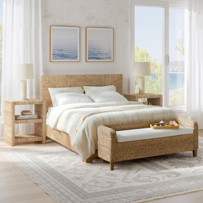 Anesty 4-Piece Wicker Bedroom Set