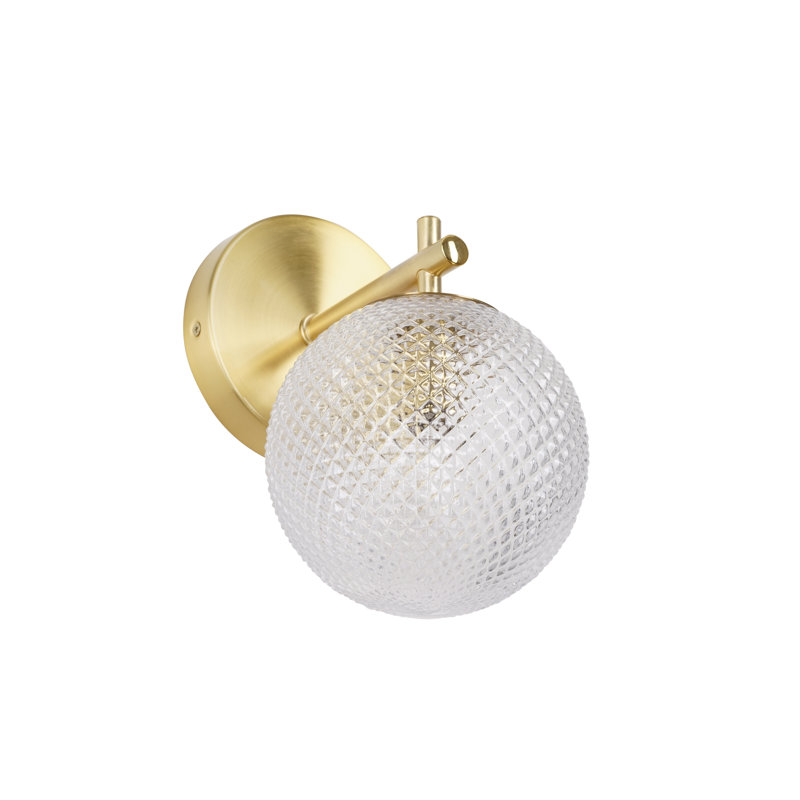 Prismatic 1-Light Wall Sconce - Brushed Gold, Brass