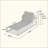 5-Level Adjustable Outdoor Chaise Lounge, Durable Aluminum Frame & PVC-coated polyester Mesh, Perfect For Patio/Poolside-225941030