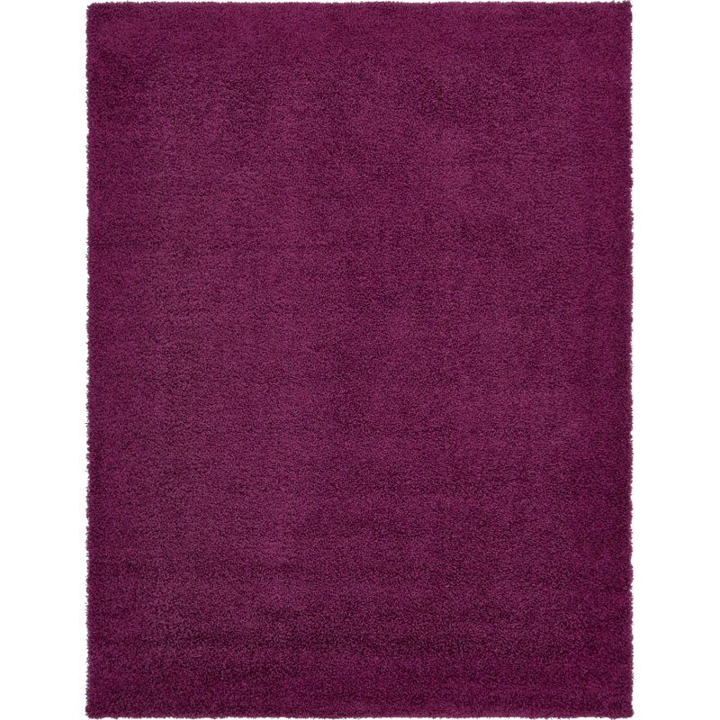 Tapis mauve aubergine Capwell, Rectangulaire 10 pi x 13 pi 1 po