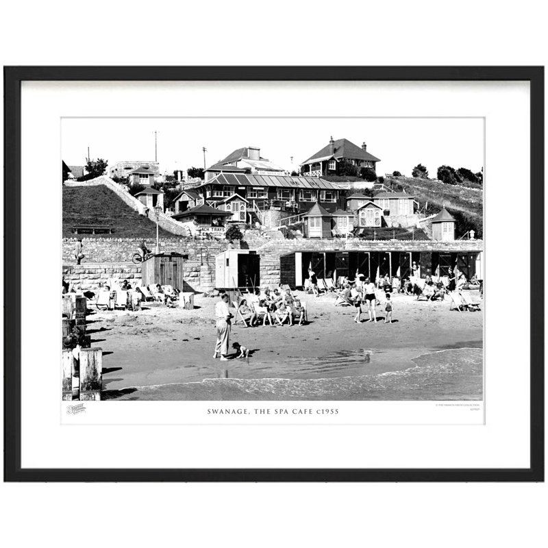 Swanage, The Spa Cafe C1955 by Francis Frith - Single Picture Frame Print, 45cm H x 60cm W x 2.3cm D