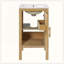Armoire de salle de bain 18 po avec rangement, solution pour petit espace avec lavabo en céramique, tablette réglable