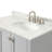 Flynt 37'' Single Bathroom Vanity with Carrara Marble Top-64627301