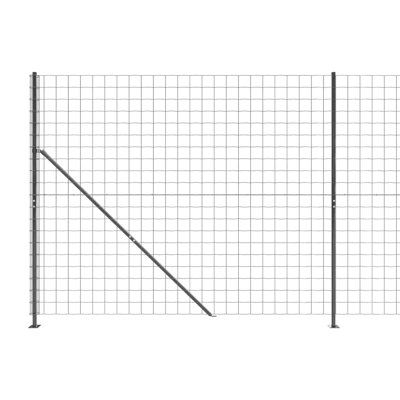 vidaXL Wire Mesh Fence with Flange