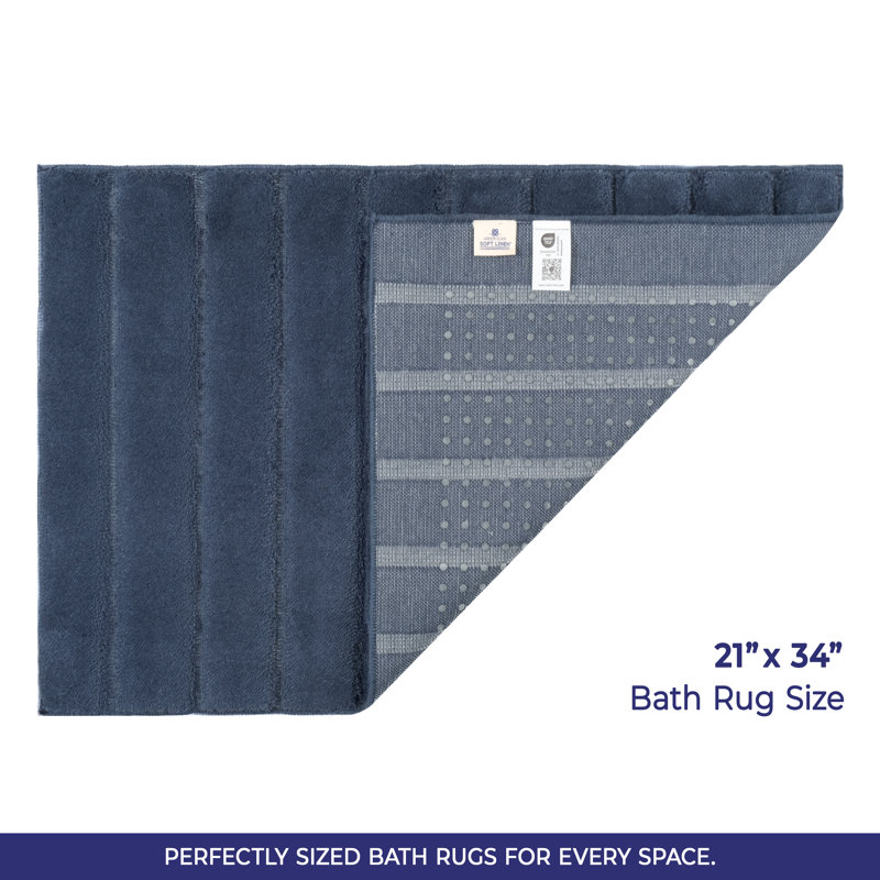  Tapis de bain antidérapant, Marine