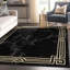 Tapis à motif abstrait doré et doré Fairmont Marble-98591049