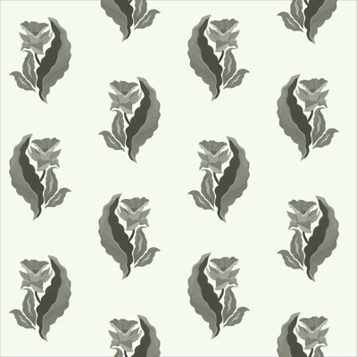 Morning Glory - Golden Botanical Wallpaper