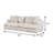 86.4" W Transitional Sofa, Beige
