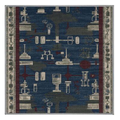 Tapis gris lavable à la machine