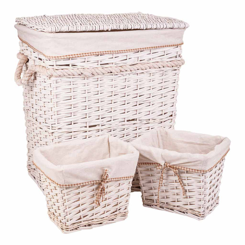 Wicker Laundry Set