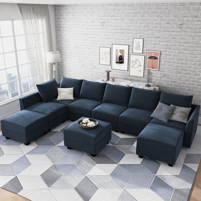 Canapé modulaire en U avec méridienne Tremee