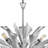 Vida 22" Thirteen-Light Modern Orb Hanging Chandelier w/ Crystal Accents