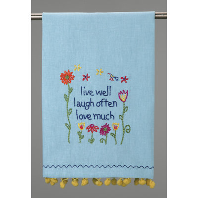 Embroidered Tea Towel Kitchen Towel