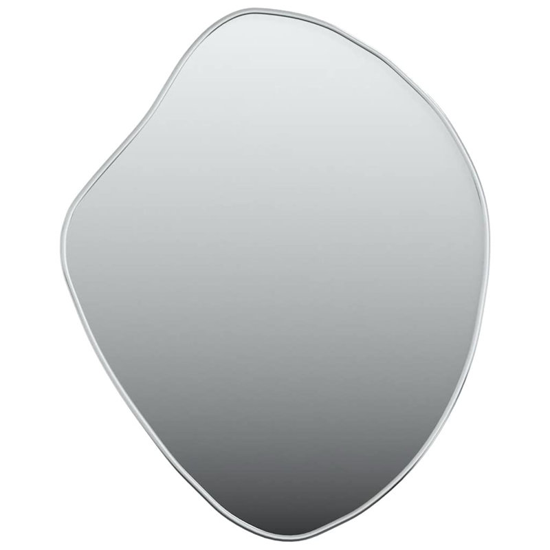 Olle Free Form Wall Mirror, 60cm x 50cm, Silver