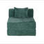 Canapé à compression, canapé-lit convertible au sol avec structure de forme fixe, canapé modulaire à une place sans os, aucun assemblage requis, tissu chenille, pour la chambre à coucher du salon-133491764-133491766