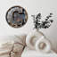 Horloge murale en bois 10 po, mouvement silencieux, à piles (piles AA non incluses), décor artistique, parfait pour les décorations