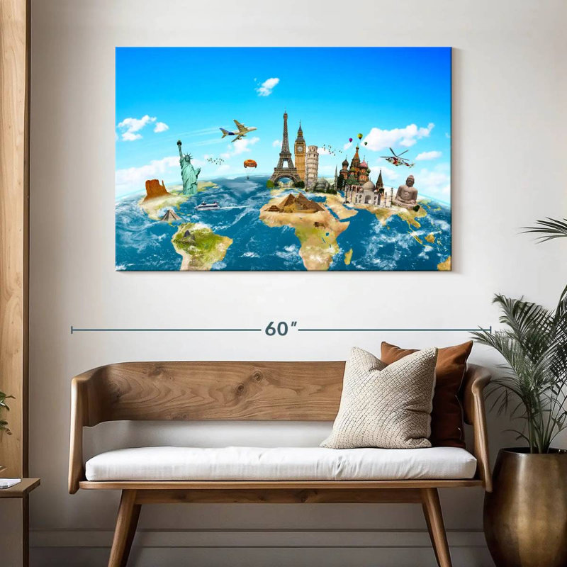 Senne Travel Monuments, 32" H x 48" W
