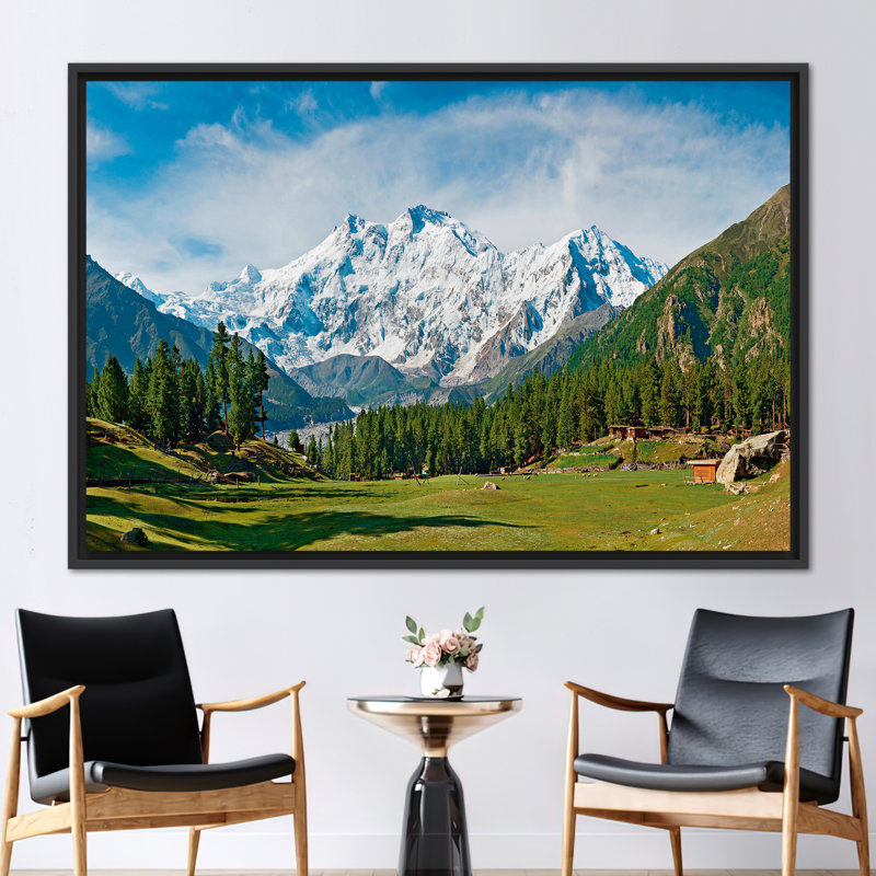 Print on Canvas, 25 cm H x 35 cm W, Black Floater Framed