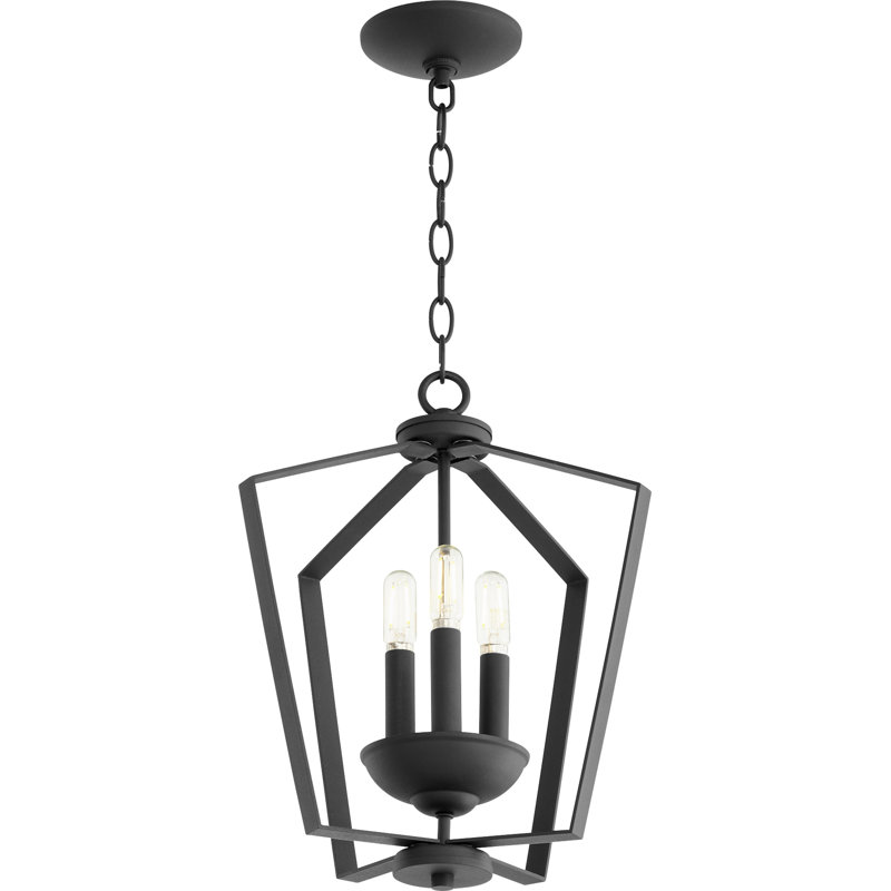 Derrico 3 - Light Lantern Pendant, Noir