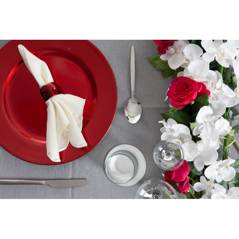 Argon Tableware - Metallic Napkin Rings, Red