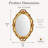 Vintage Oval 14.5'' Decorative Wall Mirror-1291855906