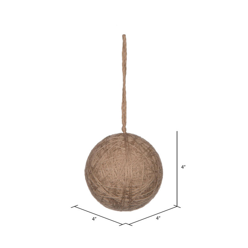 Ensemble de 4 boules de Noël Chistmas, Brun