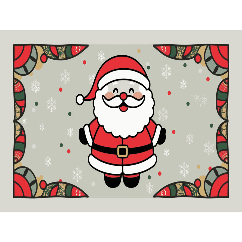 Tapis vacances de Noël The Holiday Aisle®, Rectangle 5 pi x 7 pi