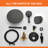 Shower Faucet Set With Tub Spout, Ceiling Mount Shower System With 12 Inch Rain Showerhead And Tub Spout Included Valve And Trim-125588394