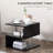 Modern Coffee Table With S-Shaped 3 Tiers Open Storage Shelf-1195342578
