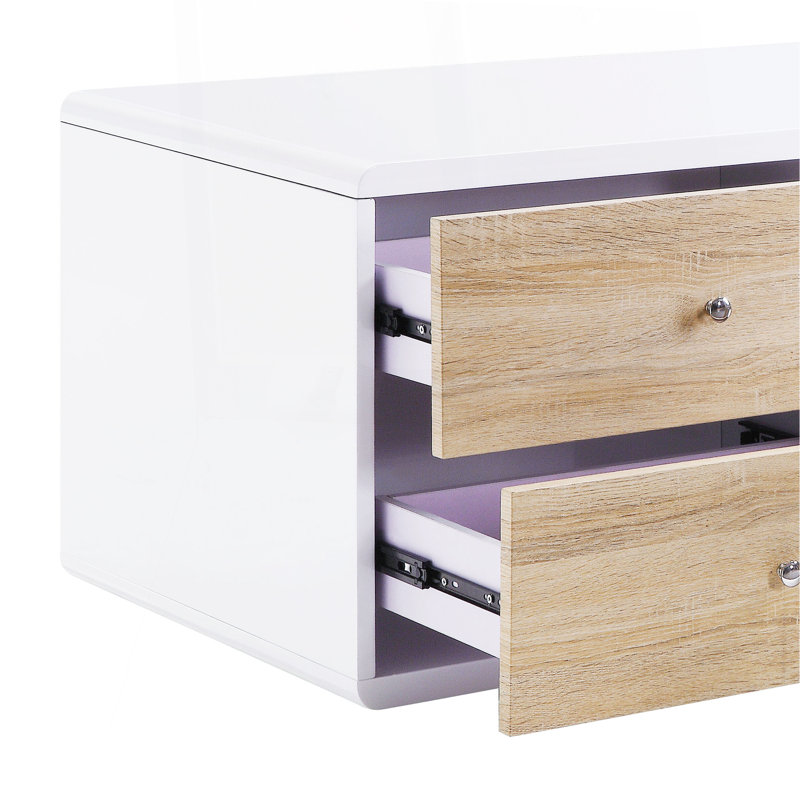 White High Gloss 4-Drawer Coffee Table