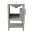 Meuble-lavabo de salle de bain avec lavabo, armoire de salle de bain avec porte à fermeture douce et tablette ouverte, meuble-lavabo pour l'organisation-1108341762