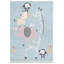 Tapis bleu en polypropylène tissé à la machine Featherste-88088952