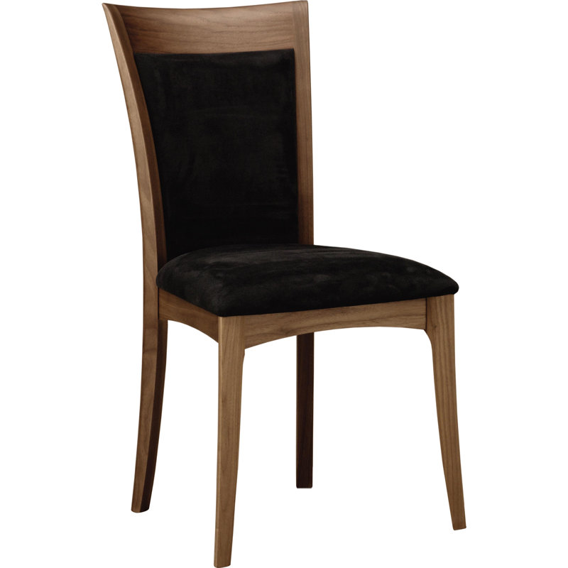 Morgan Leather Dining Chair, Natural Walnut, Coffee