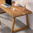 Walnut Rectangular Solid Wood Writing desk-67798404