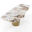 Avrumi Extendable Metal Base Dining Table-2112616837