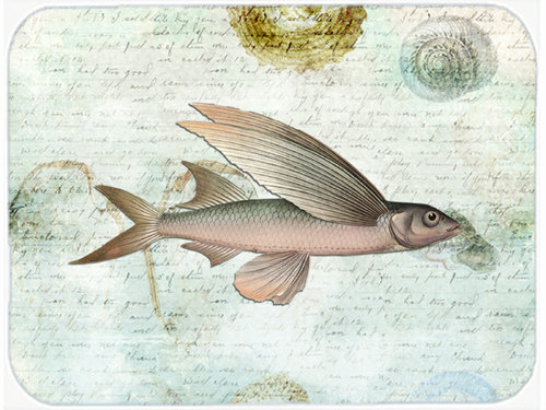 Caroline's Treasures Fish Glass Cutting Board