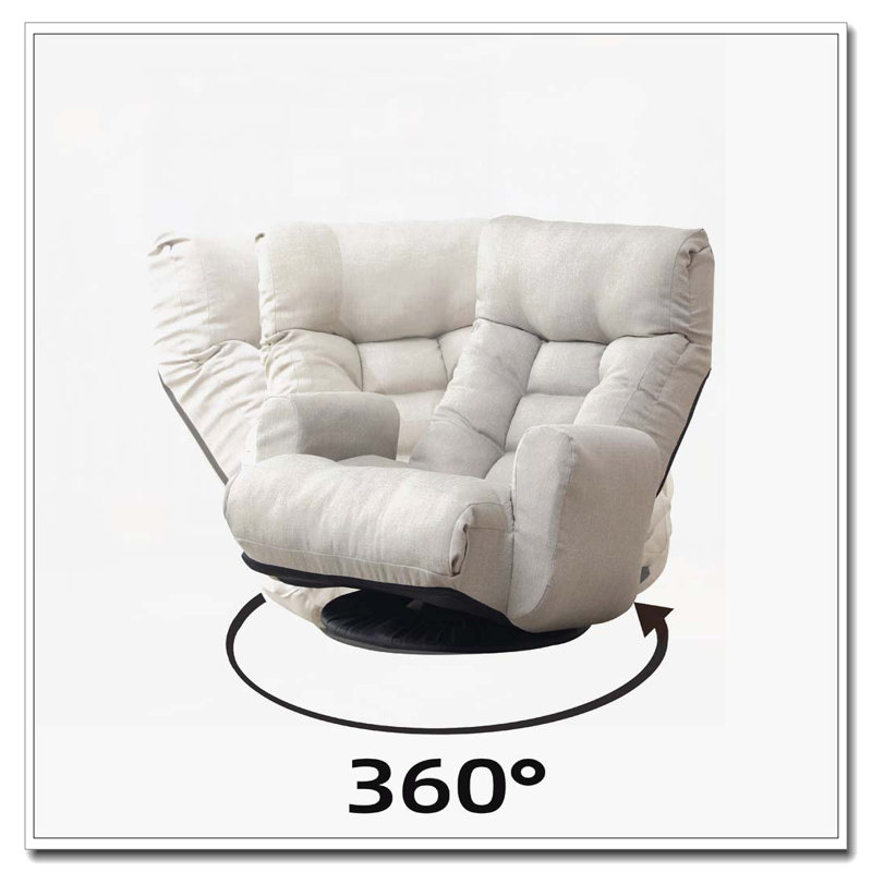 Chaise longue rembourrée réglable