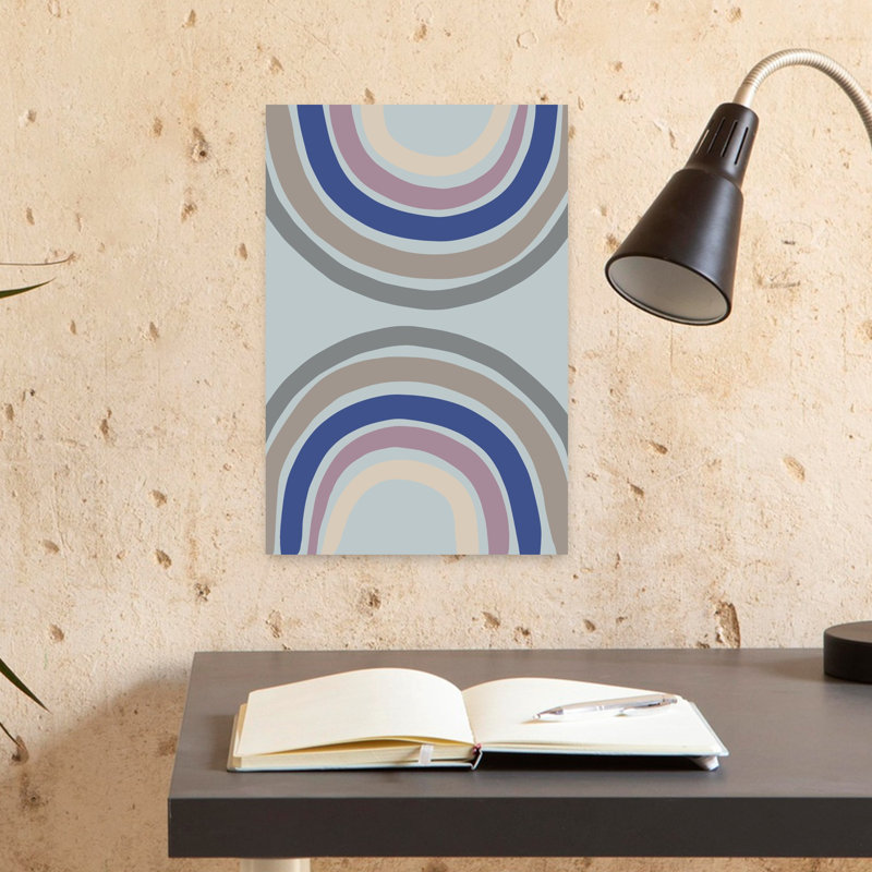 Art contemporain contemporain abstrait, Bleu, H 18 po x l 12 po