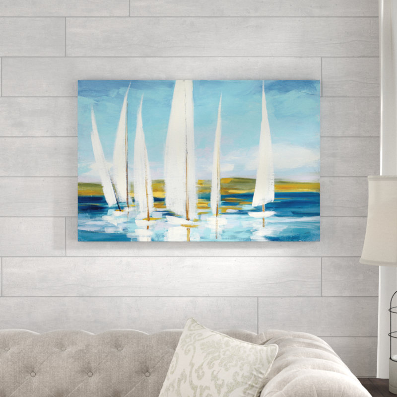 Horizon by Julia Purinton - Painting, 61cm H x 91cm W, Wrapped Canvas
