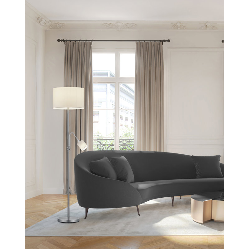 Rister 170cm Traditional Floor Lamp, White