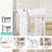 29.5-51.6" Wide Auto Close Safety Baby Gate 30" Tall Dual Lock with Secure Indicator-95216412